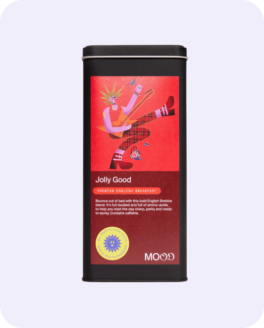 English Breakfast black tea tin by MOOD Tea