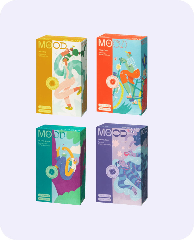 MOOD Tea herbal tea bundle with premium herbal blends