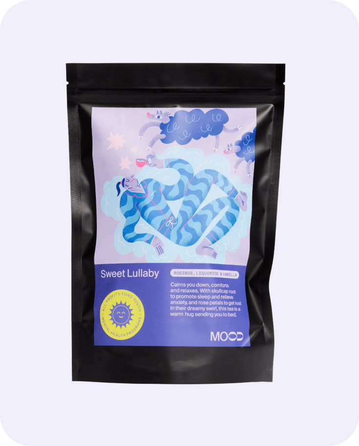 Rooibos, liquorice and vanilla herbal tea pouch by MOOD Tea